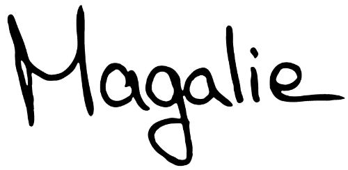 Signature of Magalie de Preux - Holistic nutritionist and vegetarian blogger