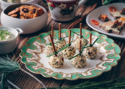 Boulettes apéritives de Noël au fromage